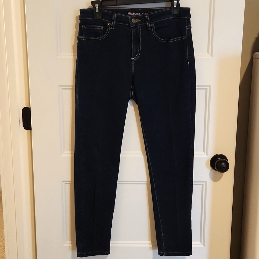 Michael Kors Izzy Skinny Dark Blue Jeans Size 6